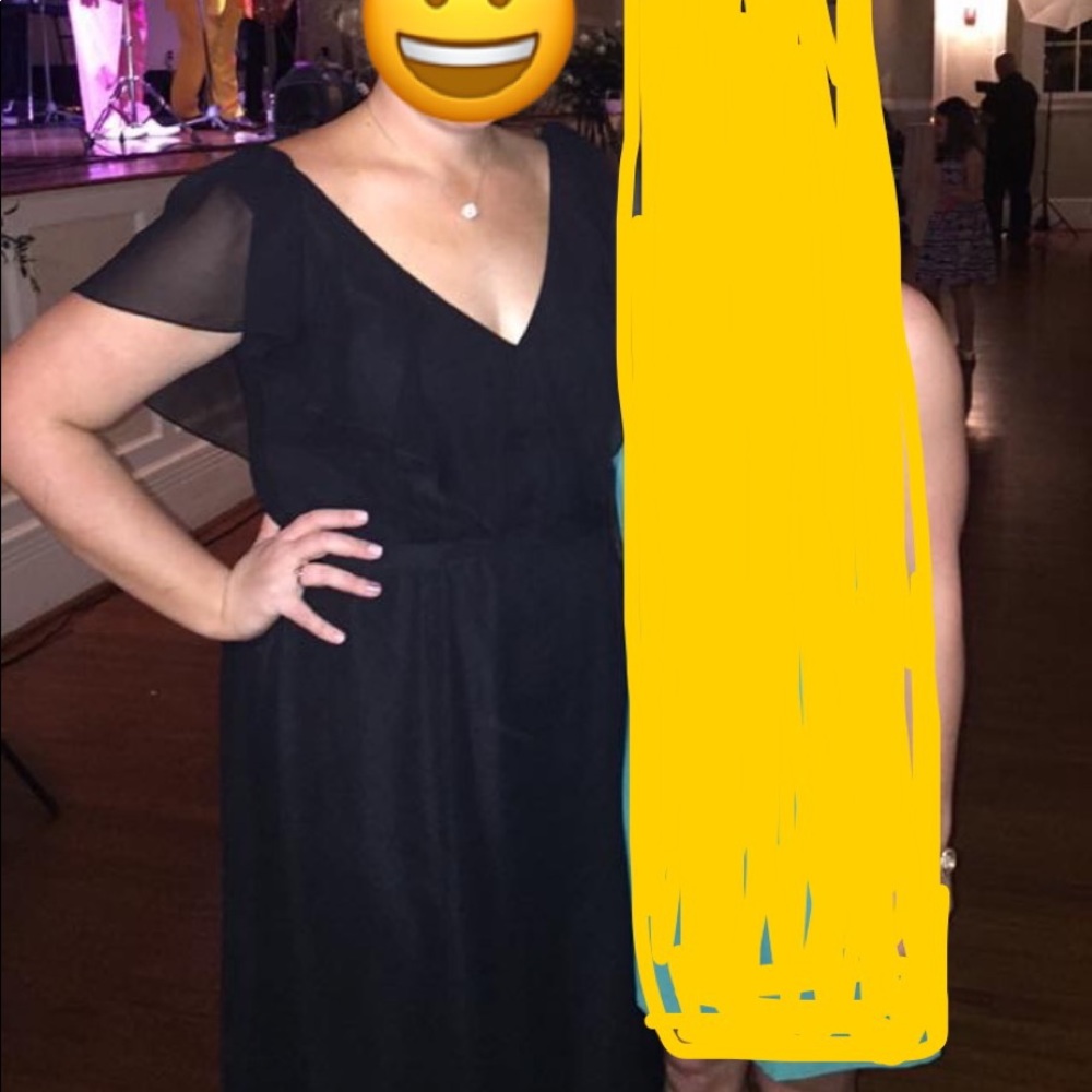 Black bridesmaid dress